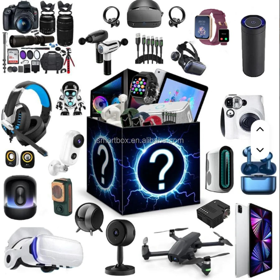 Boxes Random Caja Misteriosa of Assorted Lucky Dip with Random Products Reviews Surprise Gift Smartwatch Game Mystery Box Mobile