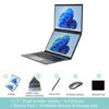 2026 New 14 Inch +14 Inch Dual Touch Screen Intel 14th N150 Aluminum Yoga Laptops for Business Office Education Laptop