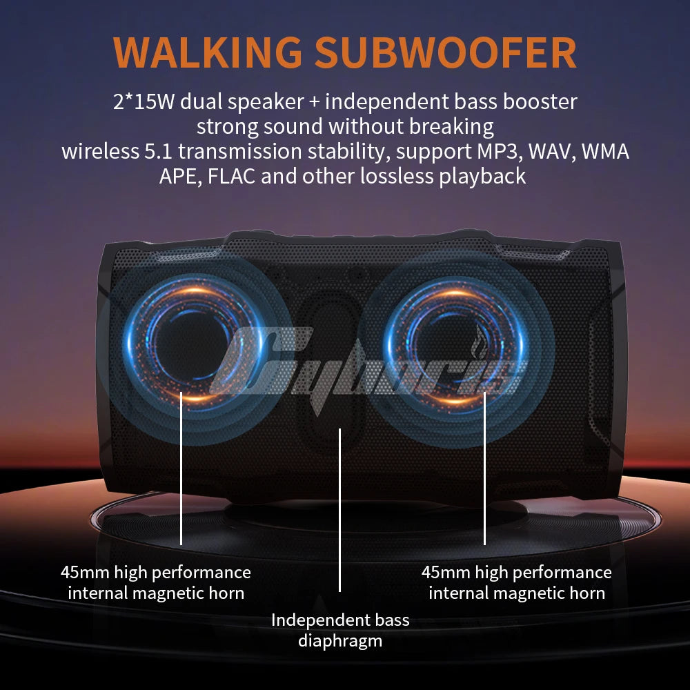 2025 New Arrival Cyboris X8 Golf Cart Portable Boombox with Magnetic Speakers Original Electronic Gadgets for Bike Use