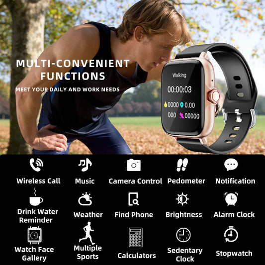 1.83" Smart Watch Pro – Bluetooth Calling, Health Monitor & Daily Activity Tracker
