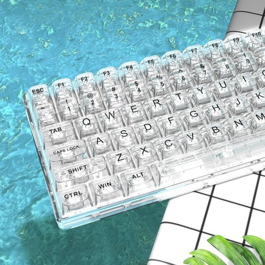 Forwarder NJ80 Mechanical Keyboard Transparent Wireless Bluetooth Three-mode Cherry Axis Customized Game