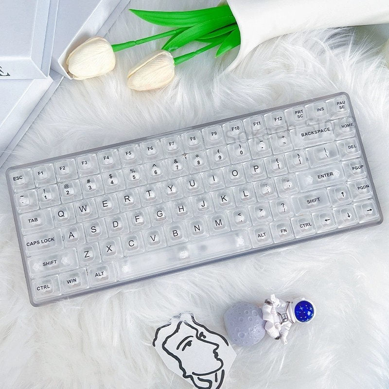 Forwarder NJ80 Mechanical Keyboard Transparent Wireless Bluetooth Three-mode Cherry Axis Customized Game