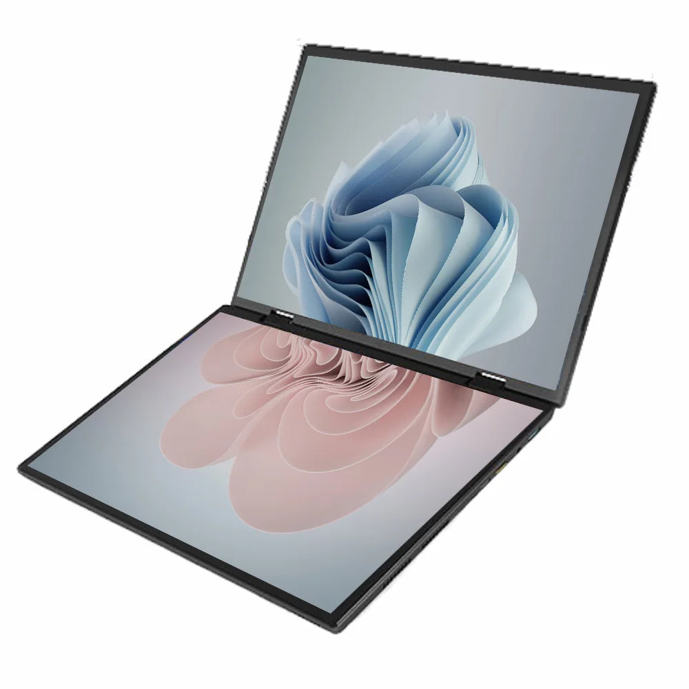 2026 New 14 Inch +14 Inch  Dual Touch Screen Intel 14th N150  Aluminum Yoga Laptops for Business Office Education Laptop