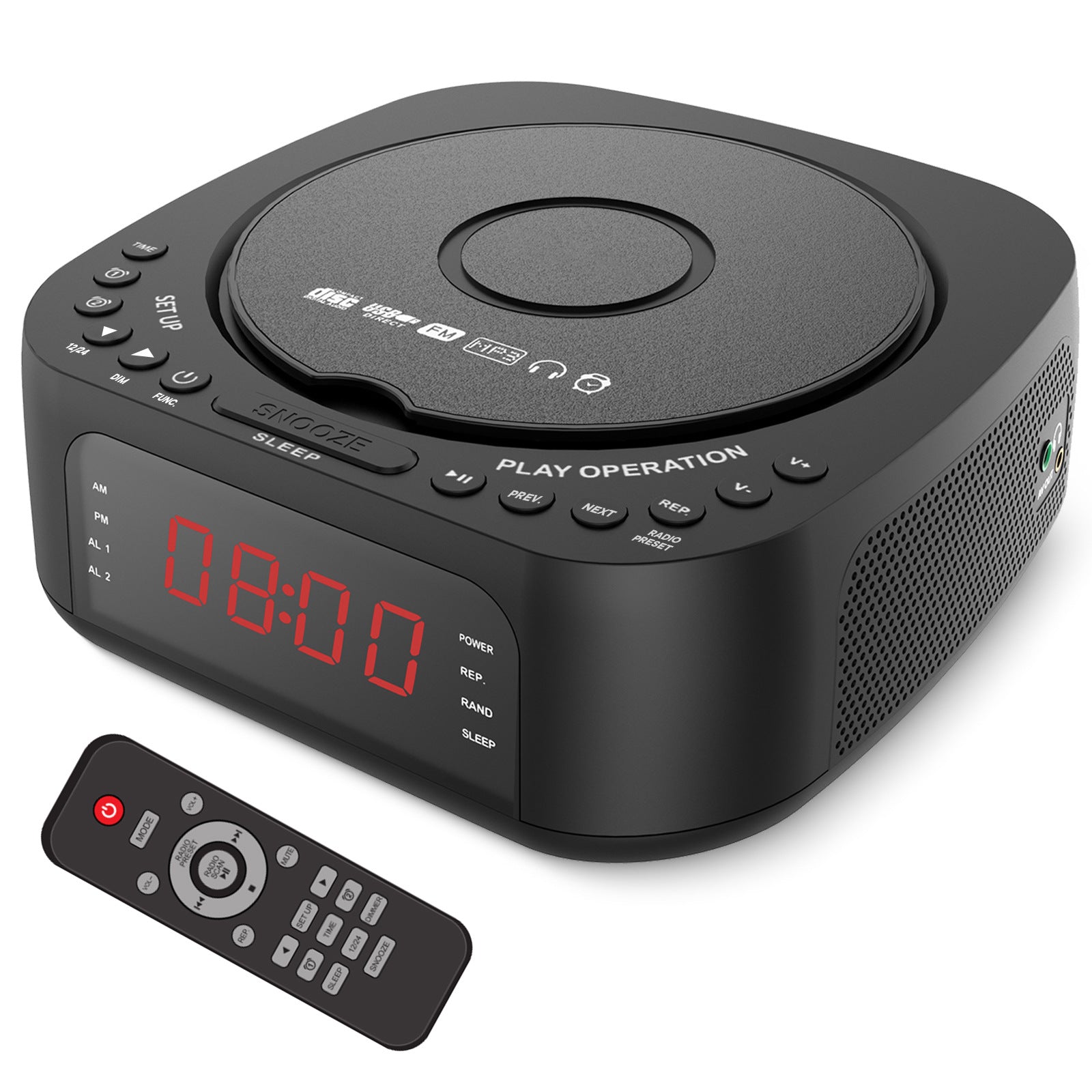 Cross-Border Cd Player Integrated Fm Radio Bluetooth Speaker Cd Player Music Player Radio Multi-Voltage