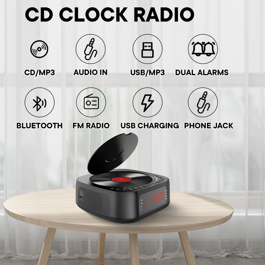 Cross-Border Cd Player Integrated Fm Radio Bluetooth Speaker Cd Player Music Player Radio Multi-Voltage