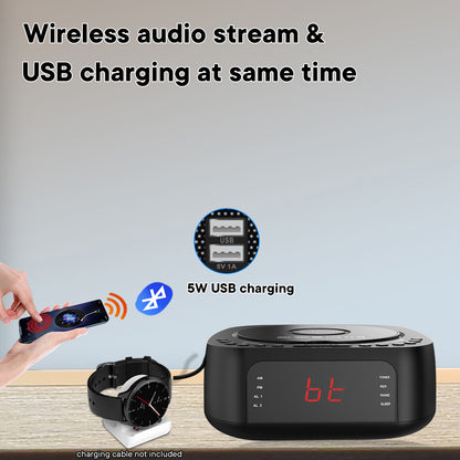 Cross-Border Cd Player Integrated Fm Radio Bluetooth Speaker Cd Player Music Player Radio Multi-Voltage